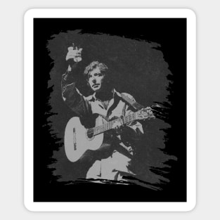 Leonard Cohen // Retro poster Sticker